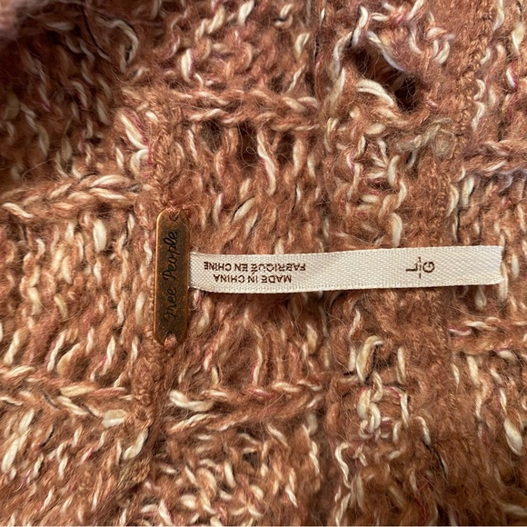 Free People Women's Knit Sweater - Pink Size L - Picture 7 of 9